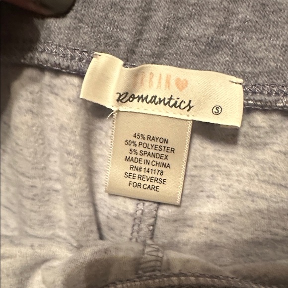 Urban Romantics Women Grey blue Jogger Crew Neck Sweater Set Lounge Wear - Picture 8 of 8